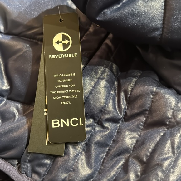 BNCI blue reversible jacket NWT L - Picture 9 of 14